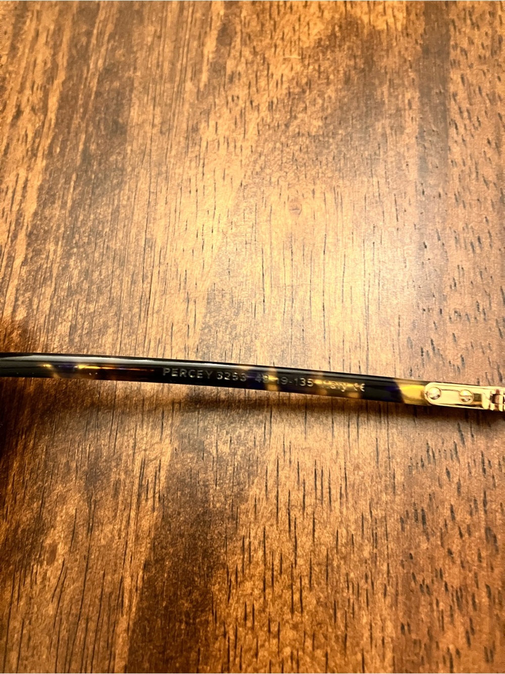Warby Parker Percey in Violet Magnolia with Shiny Gold Endcaps - Picture 4 of 9
